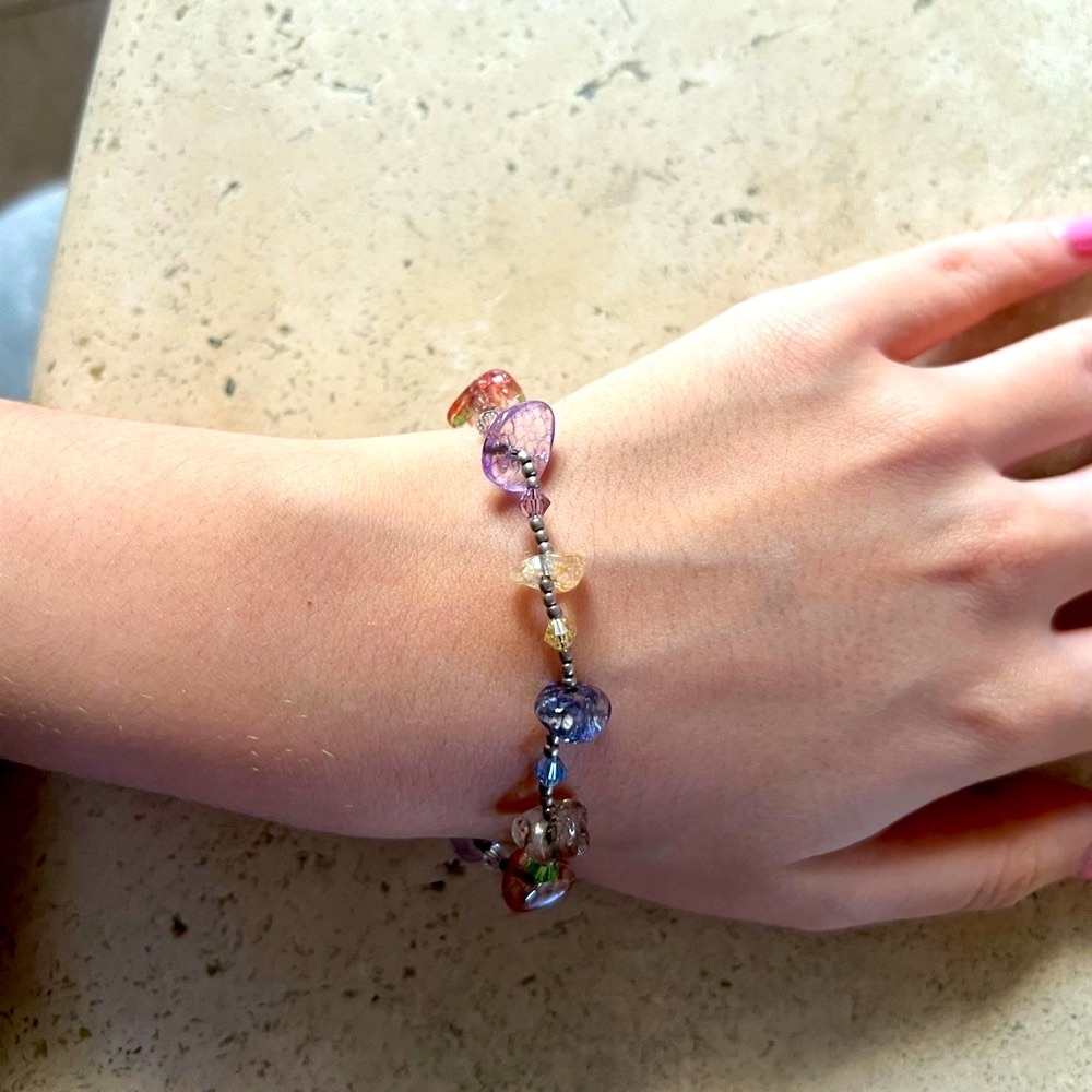 Gorgeous Multicolor Real Gemstones Handmade Bracelet